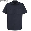 Dark Navy Blue Short Sleeve Uniform Shirt